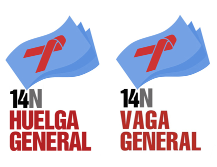 Imagen: Logo huelga 14N